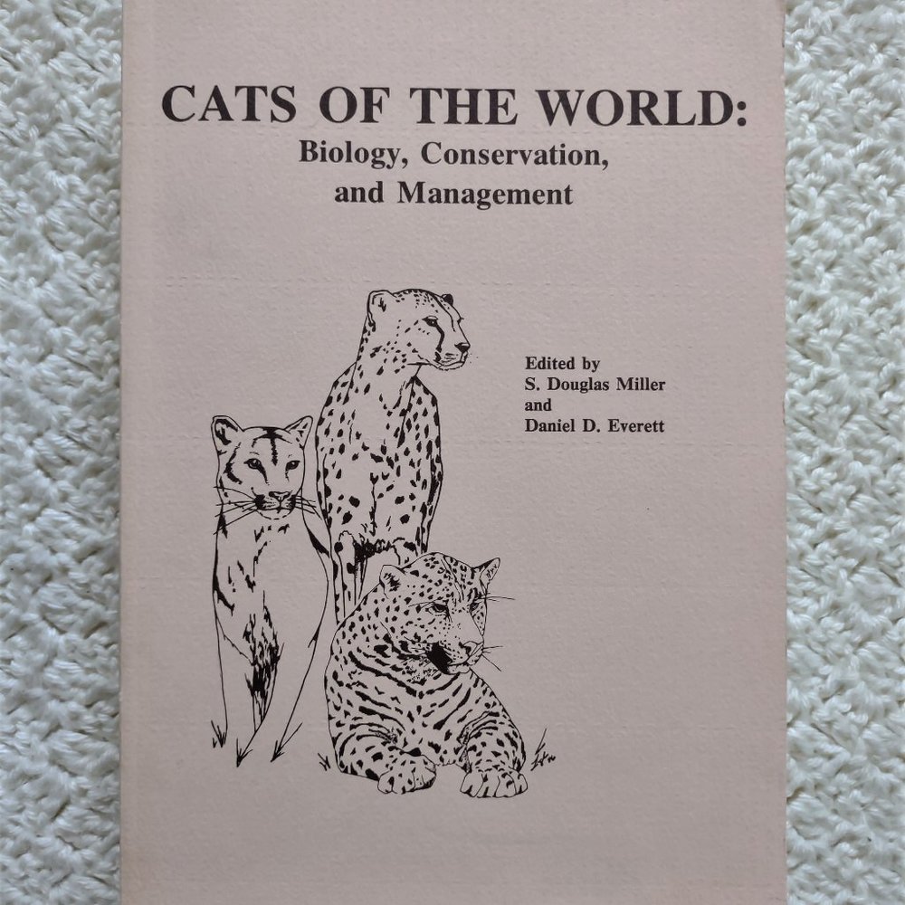 Vintage Book~Cats of the World~Biology Conservation Management~Texas A&I/A&M '82